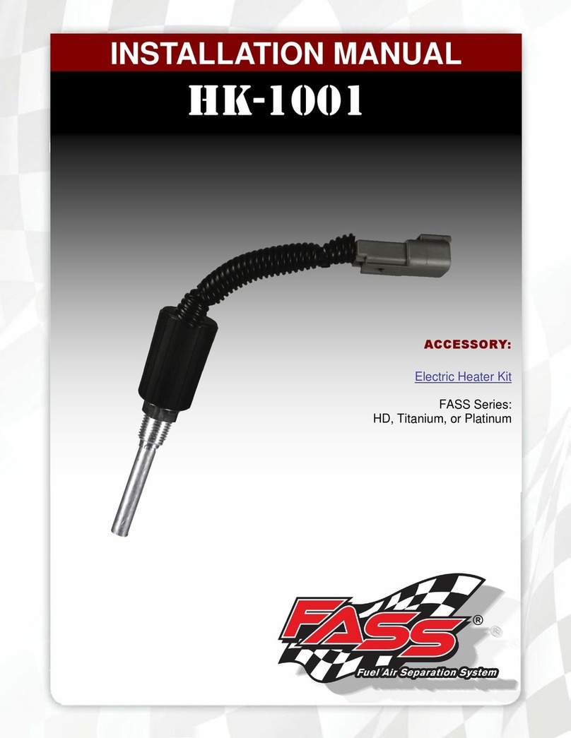 Fass HK-1001 installation manual