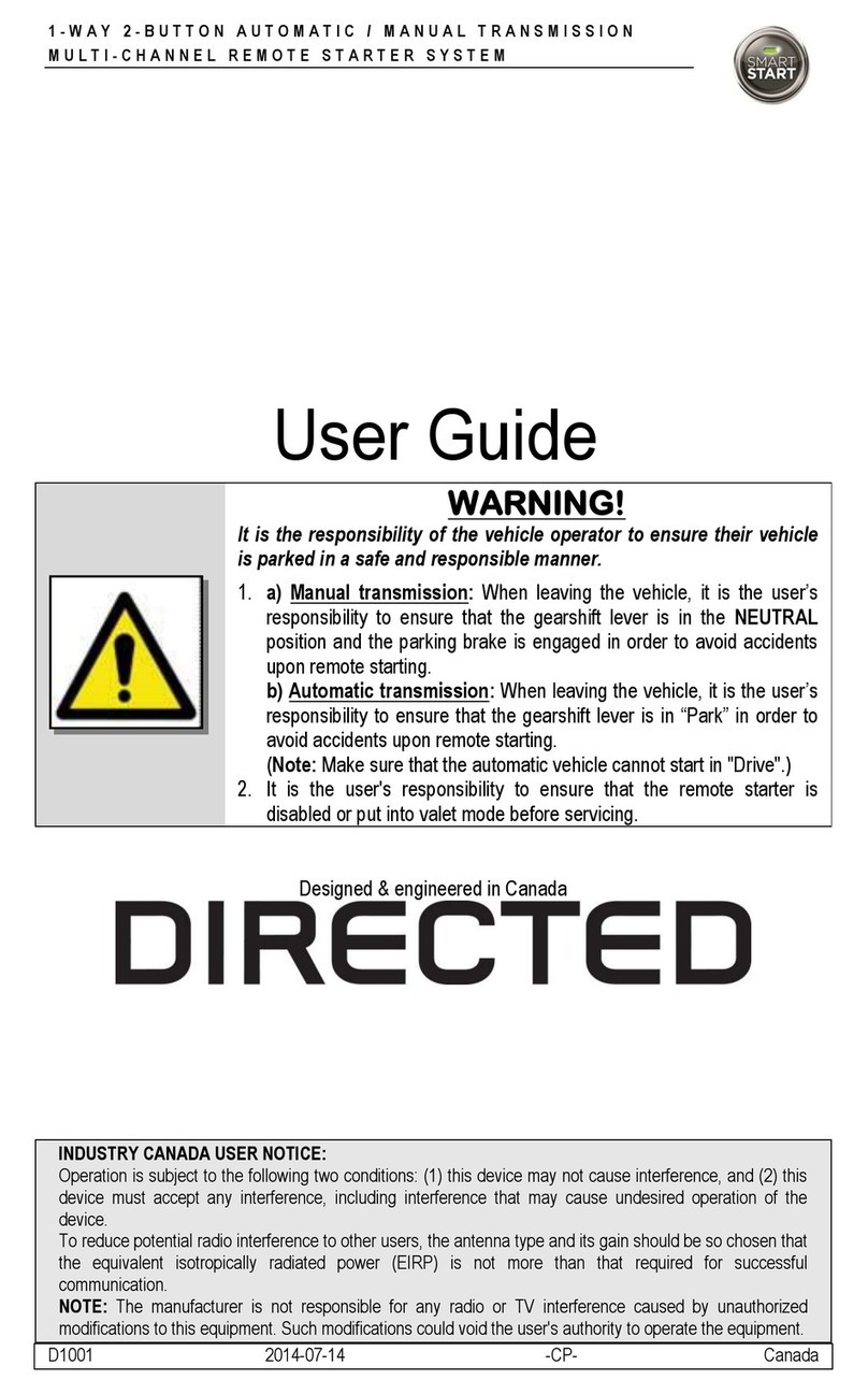 Autostart AS-1272 User manual