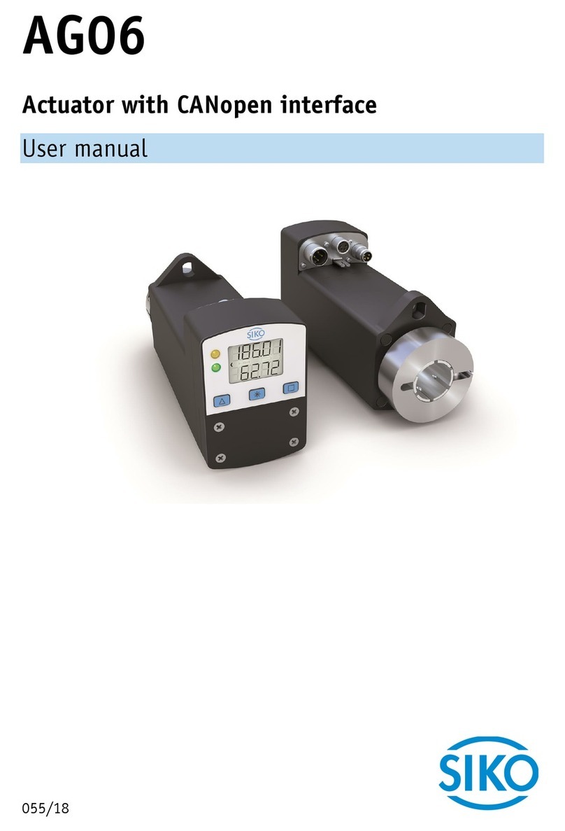 Siko AG06 User manual