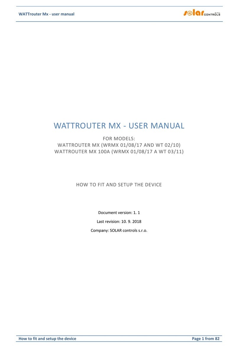 SOLAR controls WATTrouter Mx series user manual SOLAR controls WATTrouter Mx series user manual