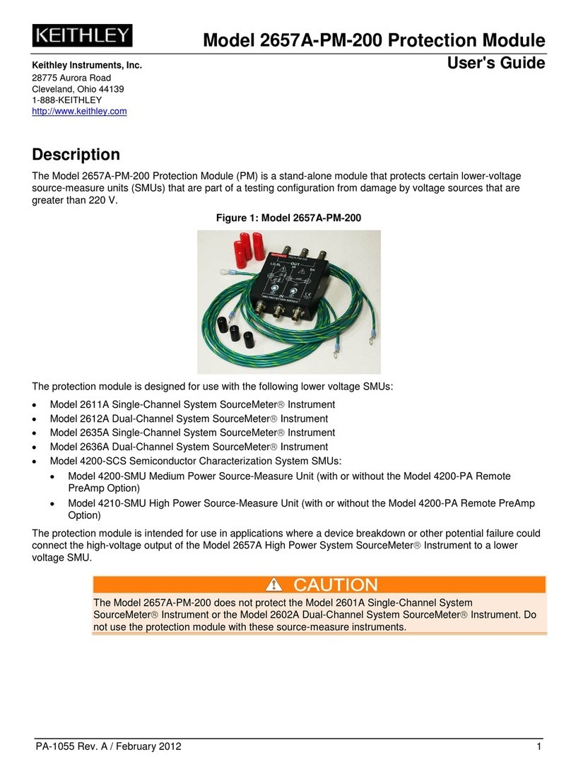 Keithley 2657A-PM-200 user guide Keithley 2657A-PM-200 user guide
