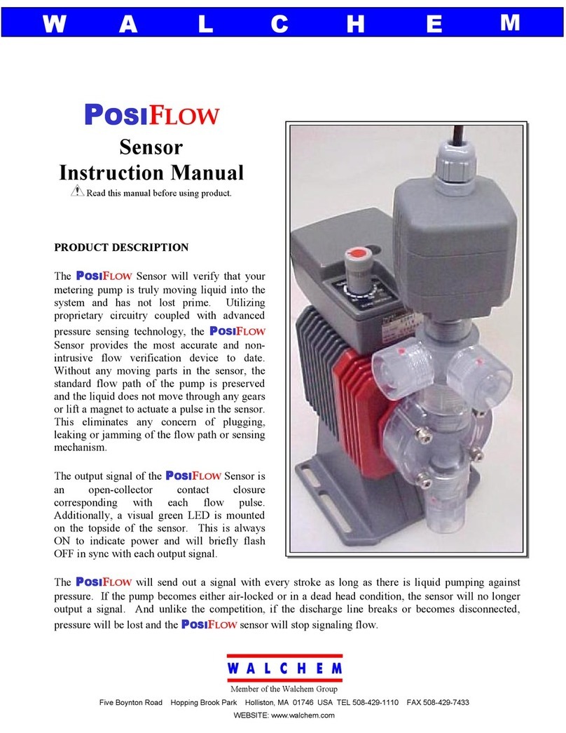 Walchem POSIFLOW instruction manual