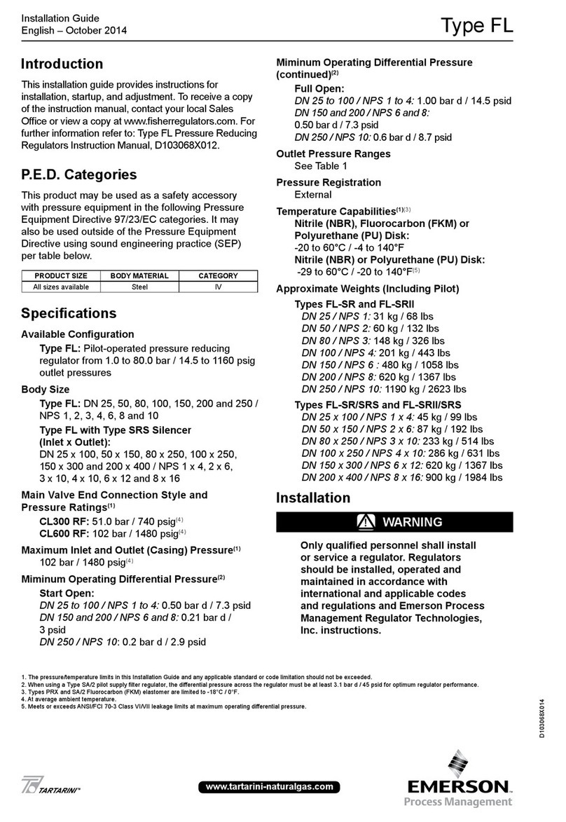 Emerson TARTARINI FL Series User manual