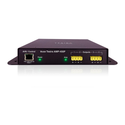 Biamp Tesira AMP-450P User manual Biamp Tesira AMP-450P User manual