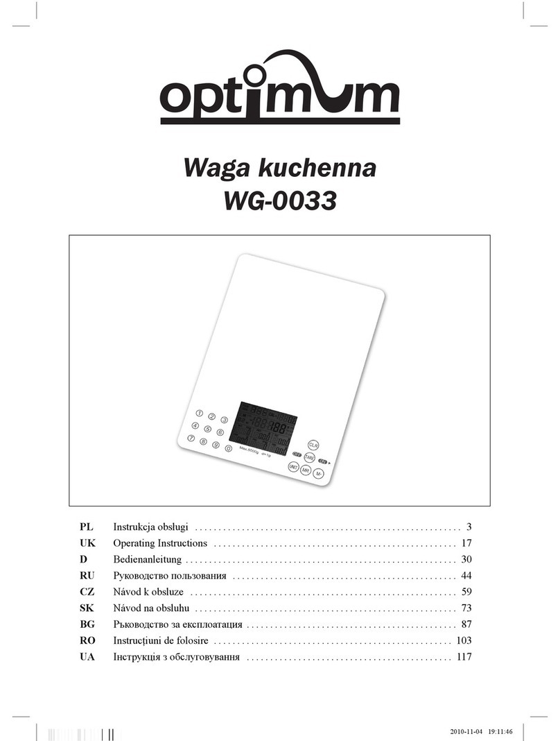 Optimum WG-0033 operating instructions
