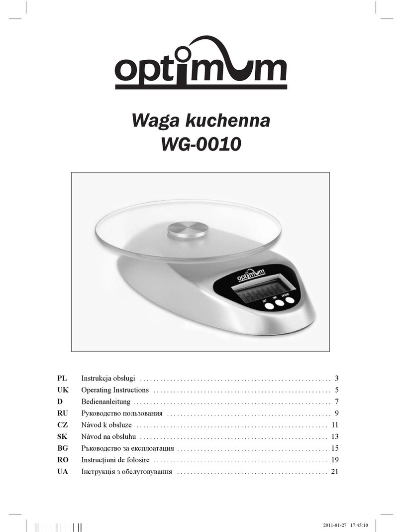 Optimum WG-0010 operating instructions