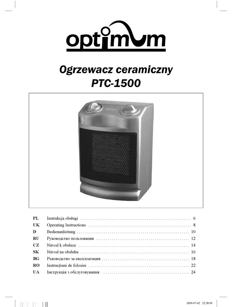 Optimum PTC-1500 operating instructions