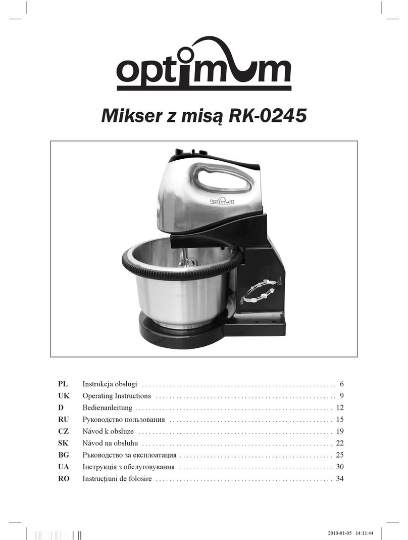 Optimum RK-0245 operating instructions
