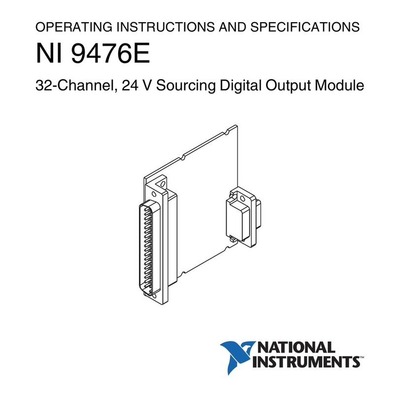 National Instruments NI 9476E User manual National Instruments NI 9476E User manual