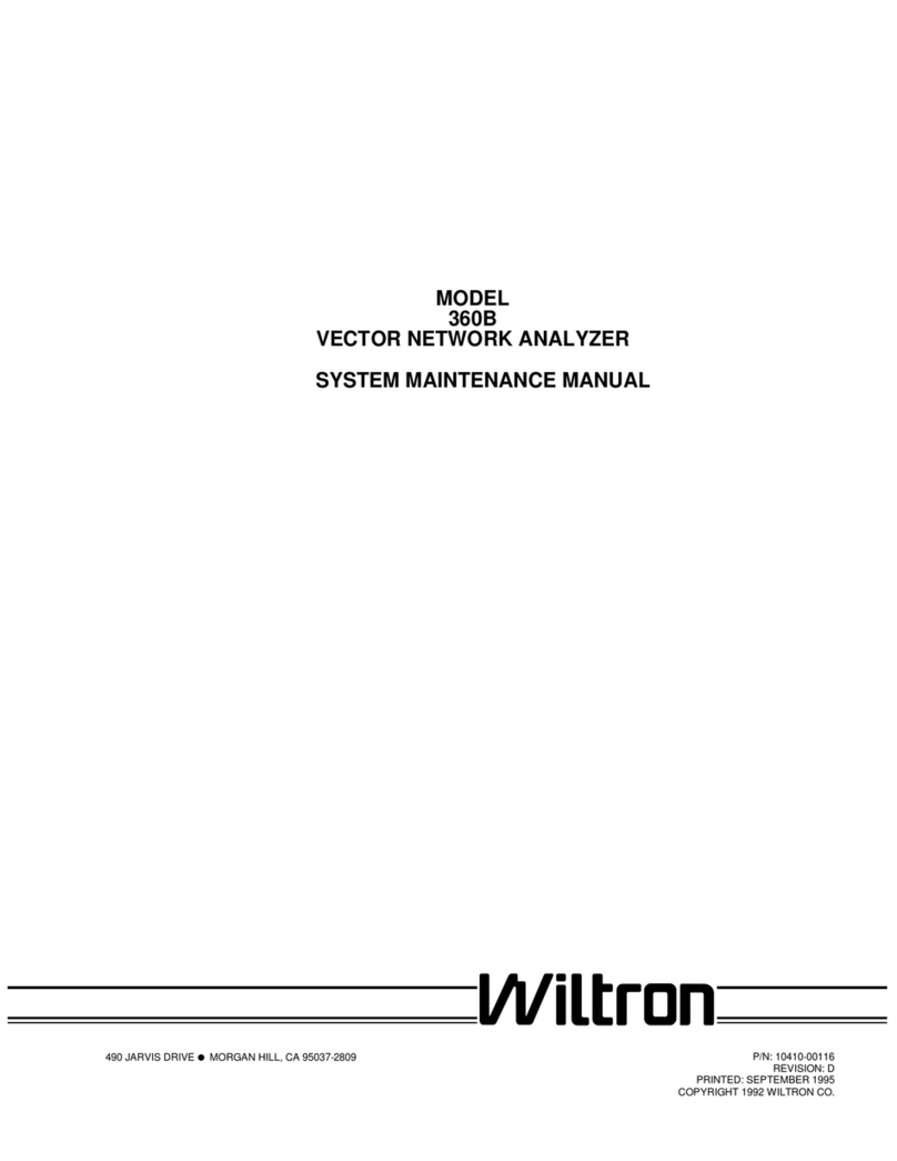Wiltron 360B System maintenance manual