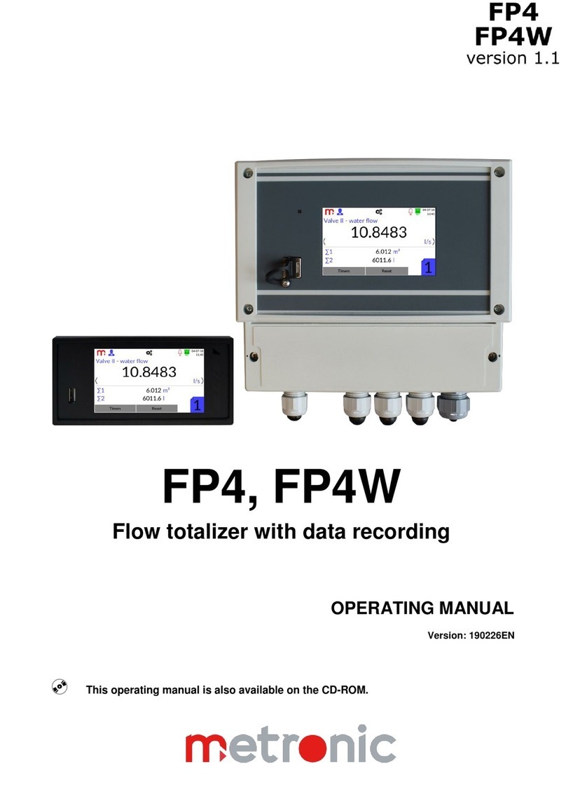 Metronic FP4 operating manual