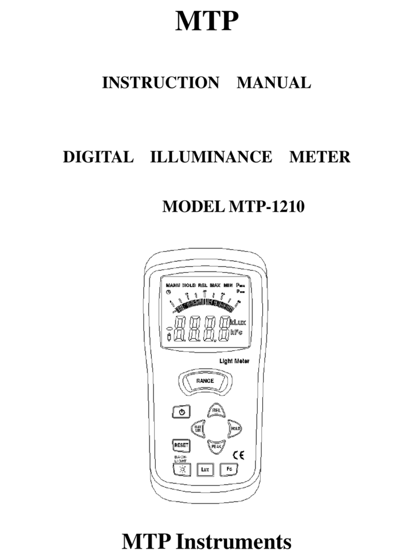 MTP MTP-1210 instruction manual