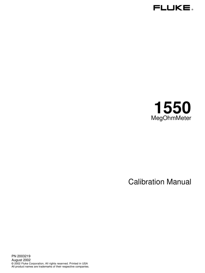 Fluke 1550 Use and care manual