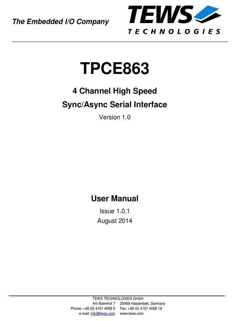 Tews Technologies TPCE863 user manual