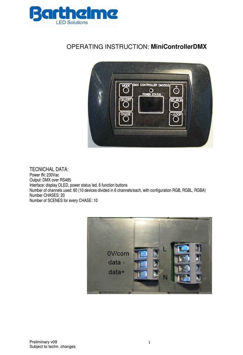 Barthelme DMX503 operating instructions