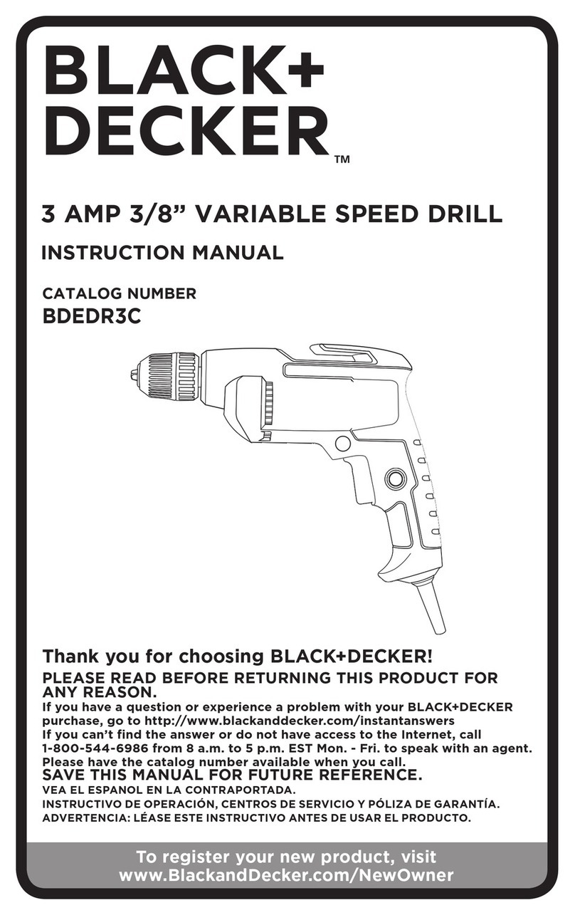 BLACK DECKER BDEDR3C User manual