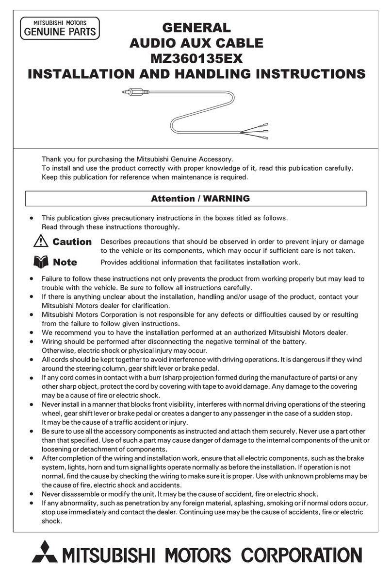 Mitsubishi MZ360135EX User manual