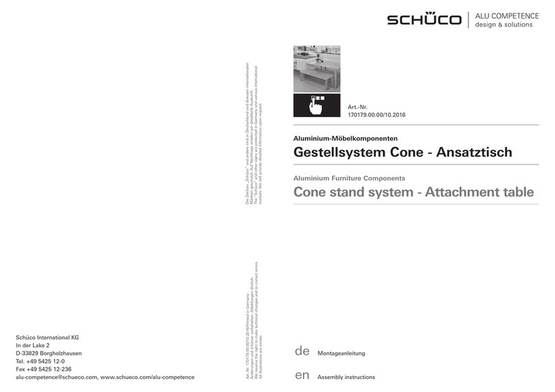 Schüco 170179.00.00 Assembly instructions Schüco 170179.00.00 Assembly instructions