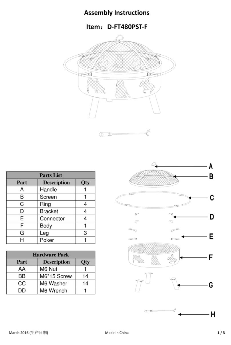 Sunjoy D-FT480PST-F User manual Sunjoy D-FT480PST-F User manual