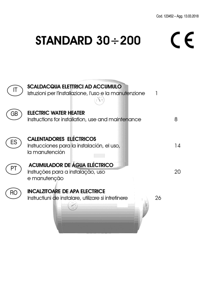 Giona STANDARD Series Instructions for installation, use and maintenance