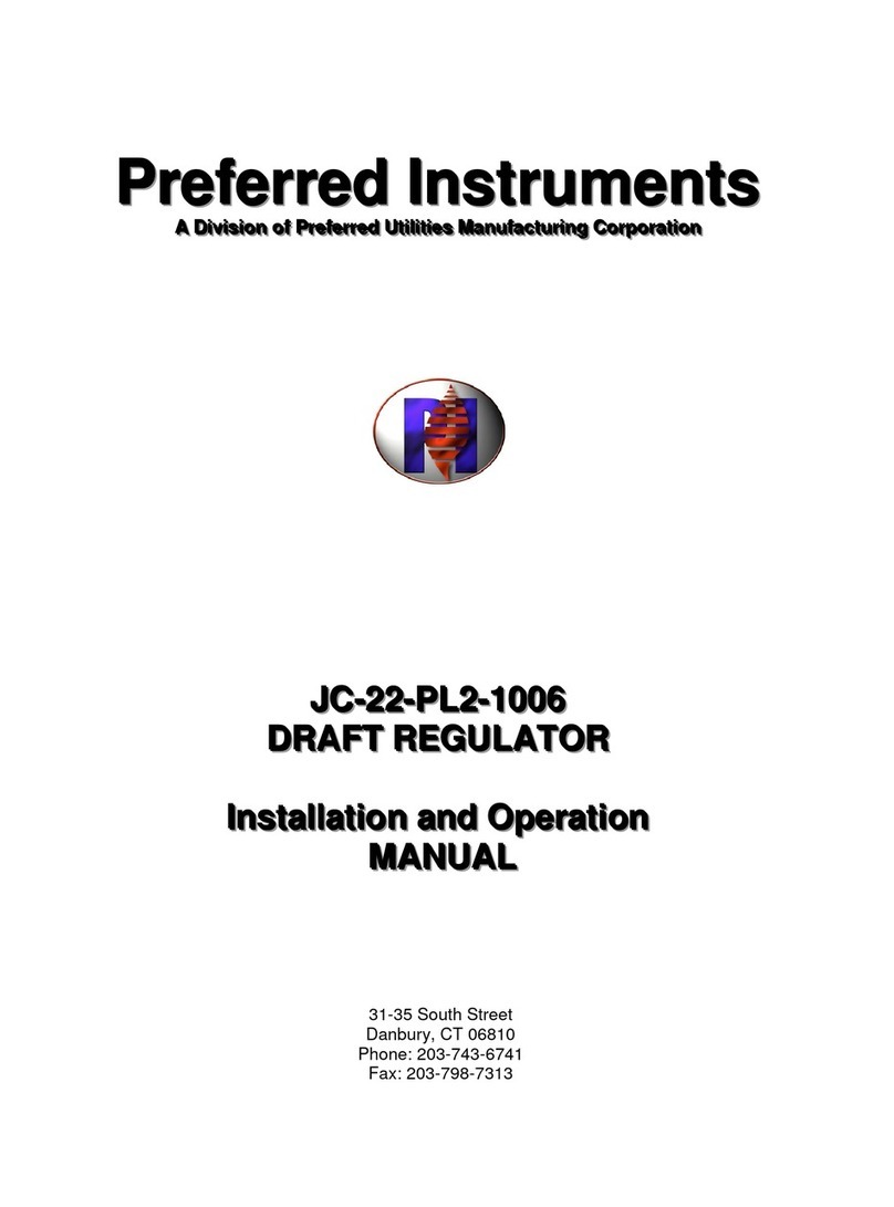 Preferred Instruments JC-22-PL2-1006 Installation and Operation User Manual