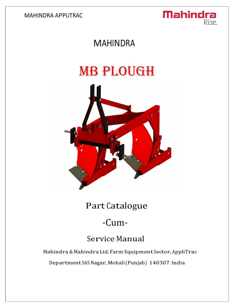 Mahindra MB PLOUGH User manual