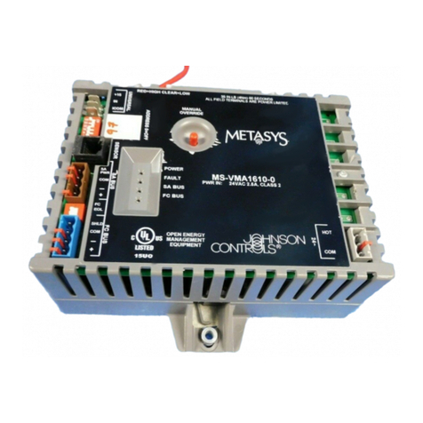 Johnson Controls Metasys VMA1610 installation instructions