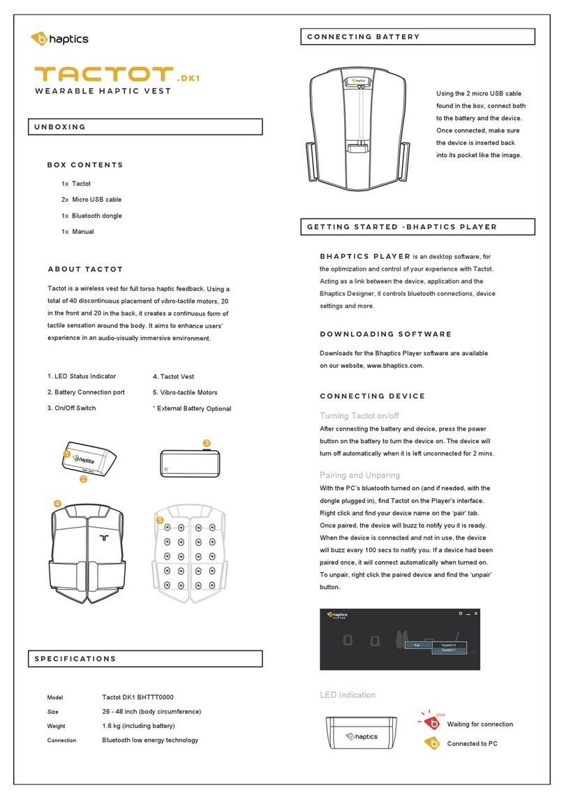 Bhaptics Tactot DK1 manual