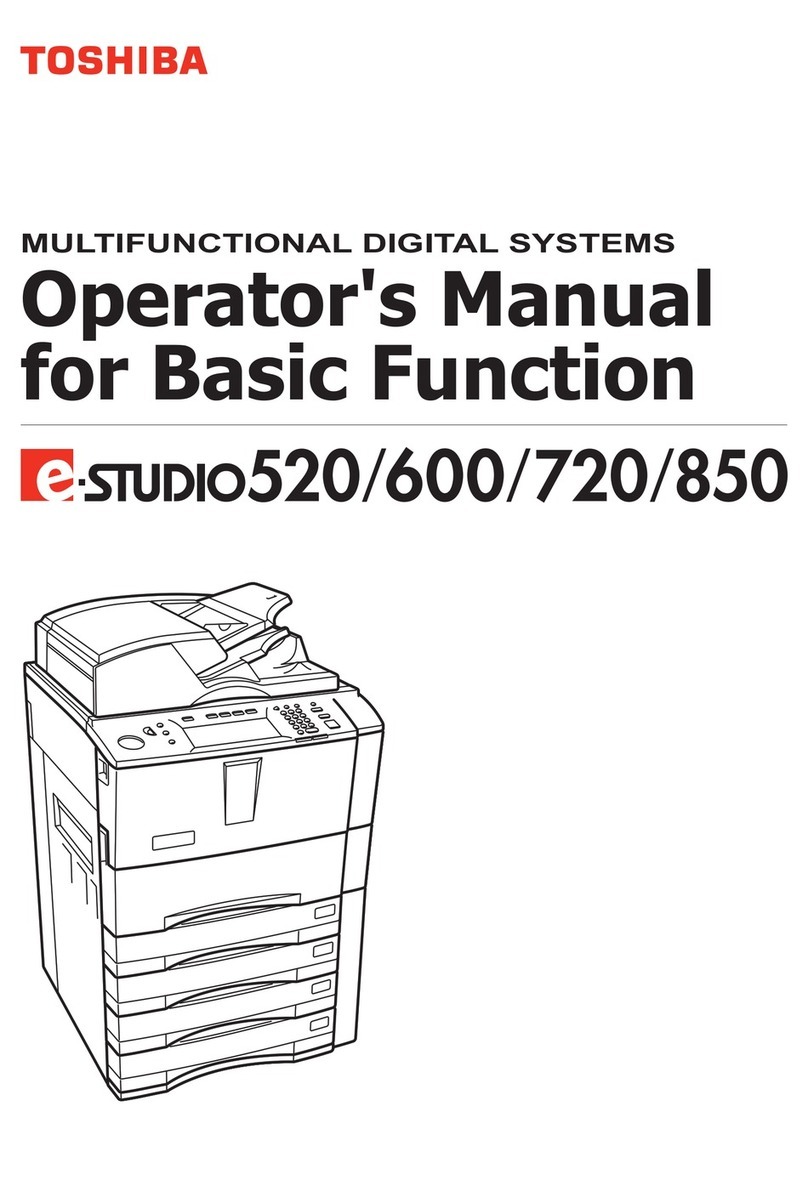 Toshiba e-STUDIO 520 User manual