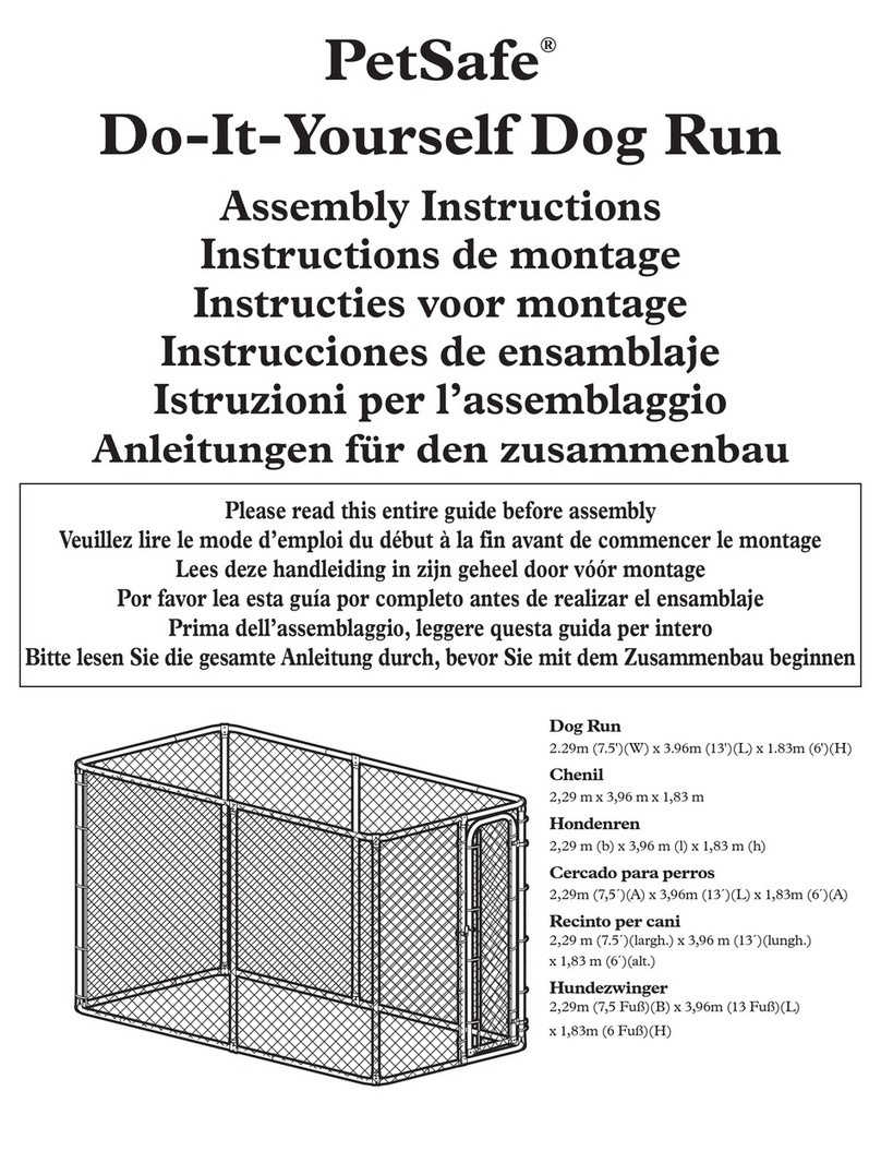 Petsafe Do-It-Yourself Dog Run User manual Petsafe Do-It-Yourself Dog Run User manual