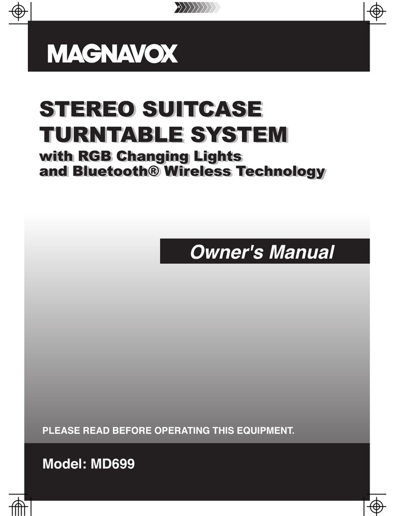 Magnavox MD699 User manual
