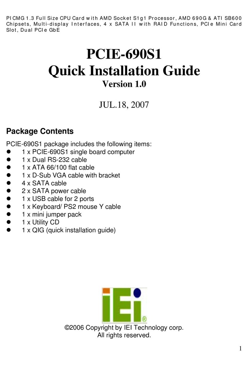 IEI Technology PCIE-690S1 User manual
