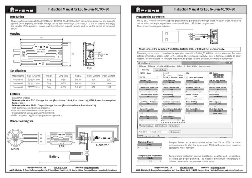 FrSky Neuron 40 User manual