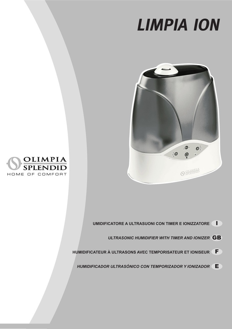 Olimpia splendid LIMPIA ION User manual Olimpia splendid LIMPIA ION User manual