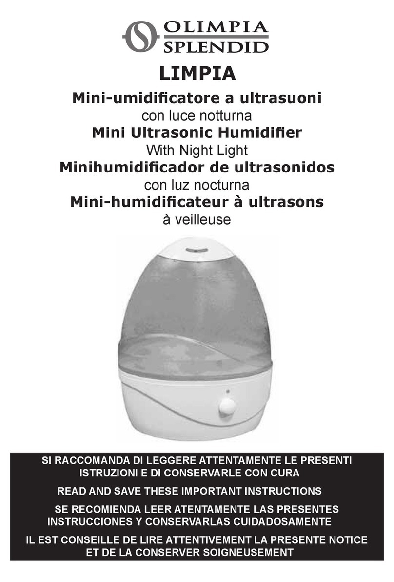 Olimpia splendid LIMPIA Installation instructions manual Olimpia splendid LIMPIA Installation instructions manual