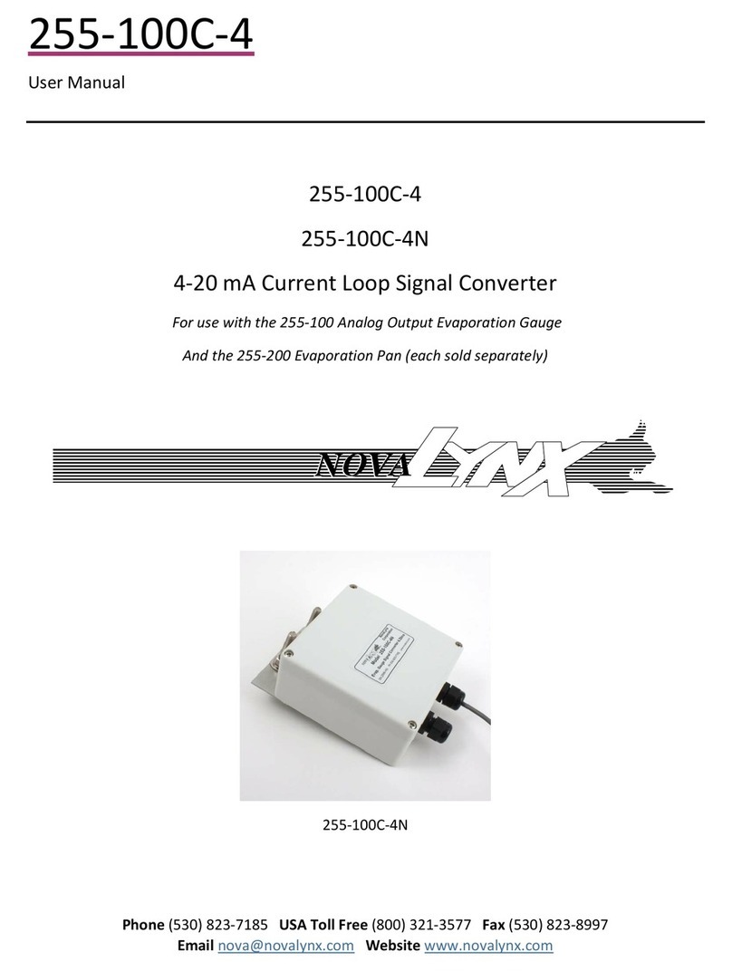 Novalynx 255-100C-4 user manual