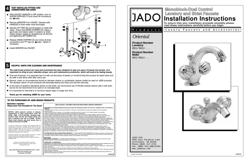 JADO Oriental 981 User manual