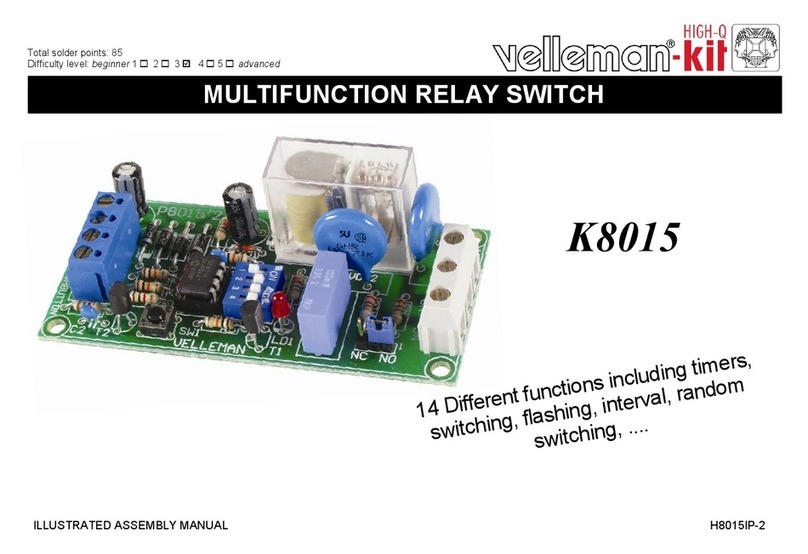 Velleman K8015 Illustrated assembly manual