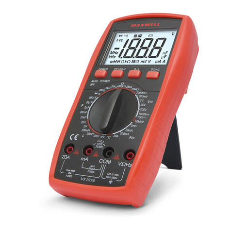 Maxwell Digital Multimeters 25306 User manual