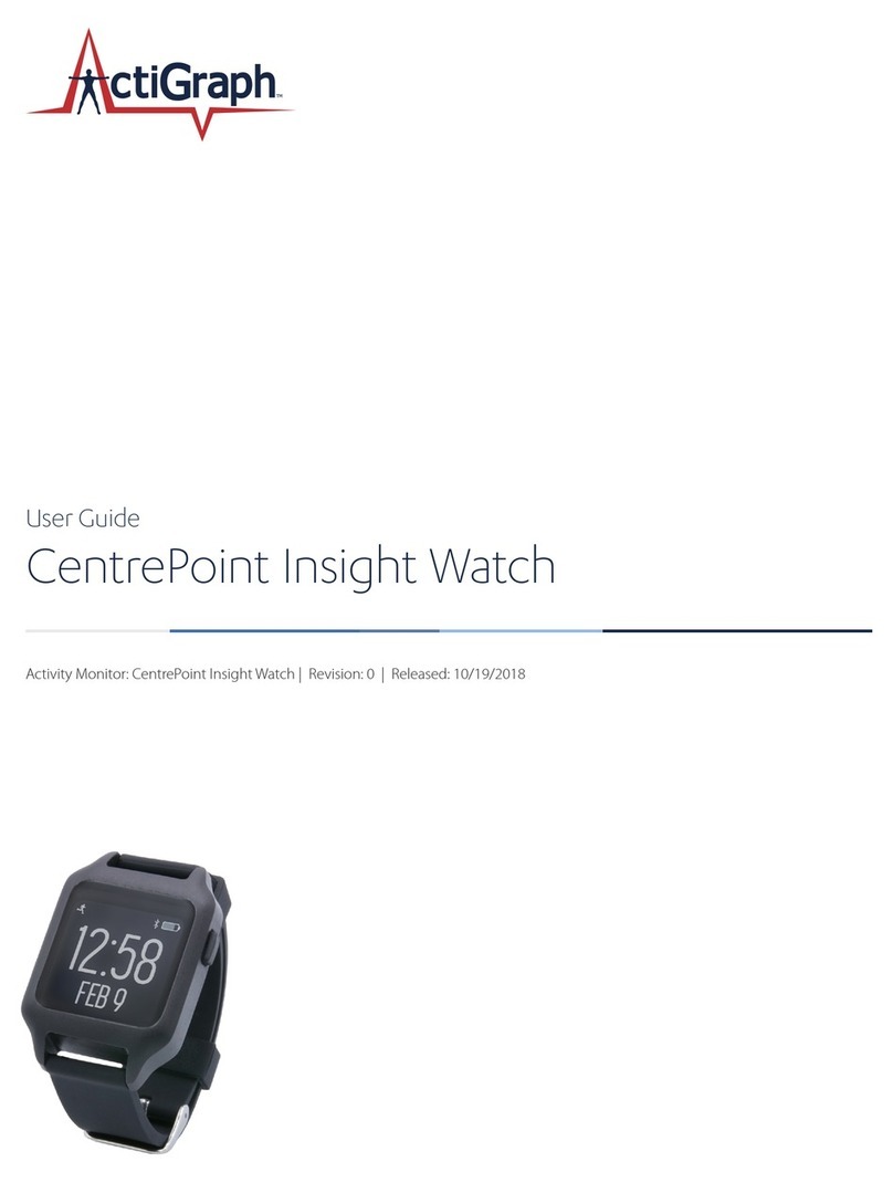 ActiGraph CentrePoint Insight Watch user guide