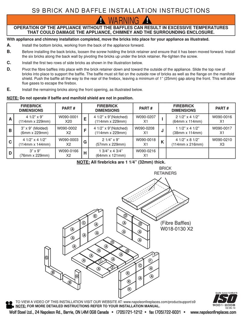 Napoleon S9 installation instructions