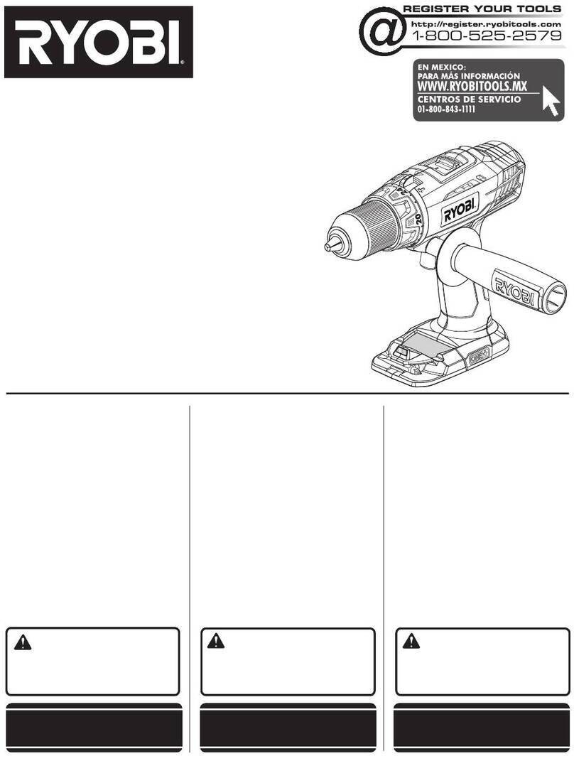 Ryobi P214 Operator's manual