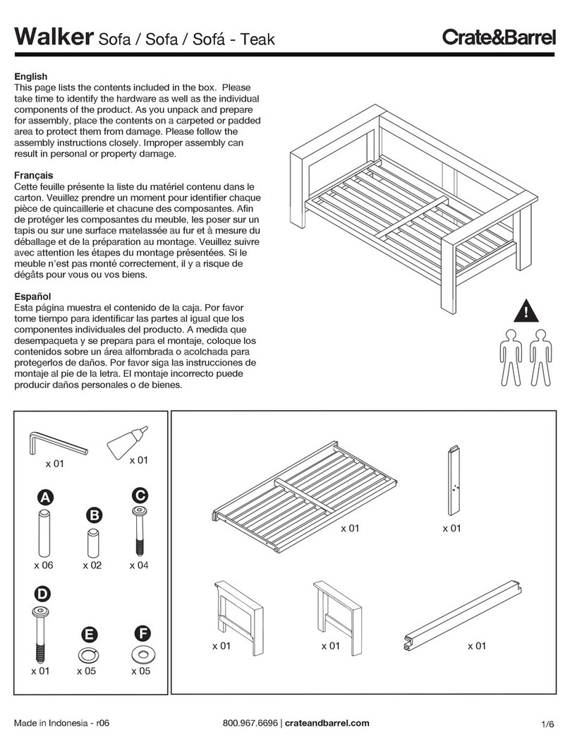 Crate and Barrel Walker User manual