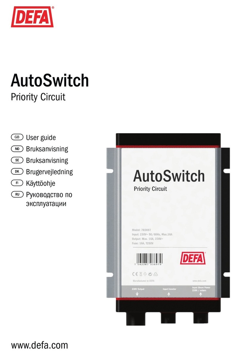 DEFA AutoSwitch User manual