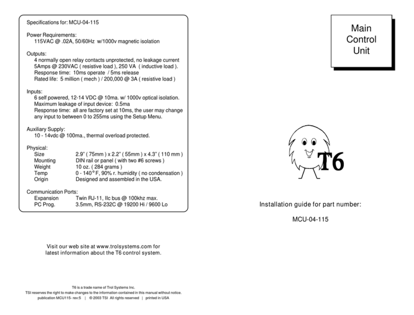 Trol Systems MCU-04-115 installation guide