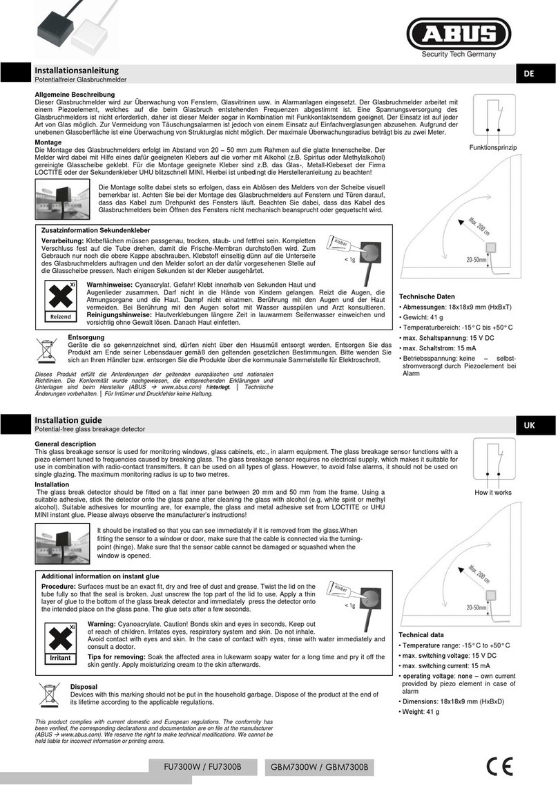 Abus GBM7300W User manual
