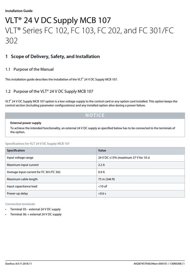 Danfoss VLT series installation guide Danfoss VLT series installation guide