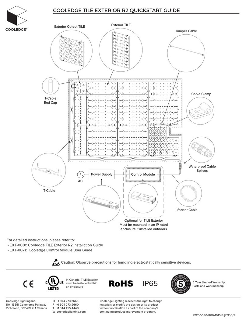 Cooledge TILE Exterior R2 quick start guide