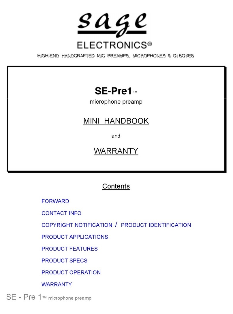 Sage SE-Pre 1 Handbook