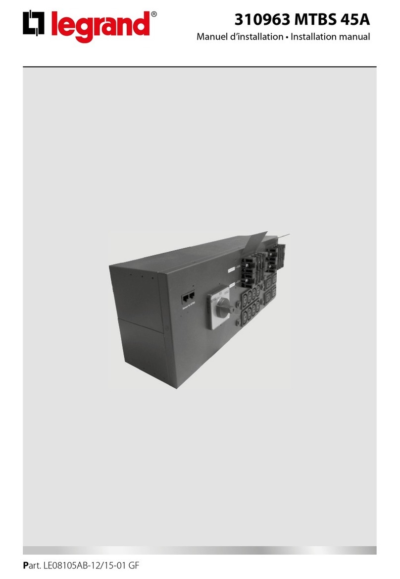LEGRAND 310963 MTBS 45A installation manual LEGRAND 310963 MTBS 45A installation manual